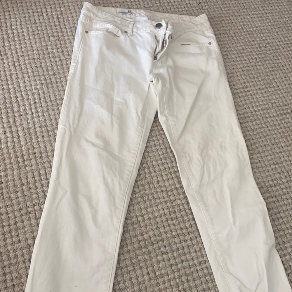 Gap skinny leg white jeans